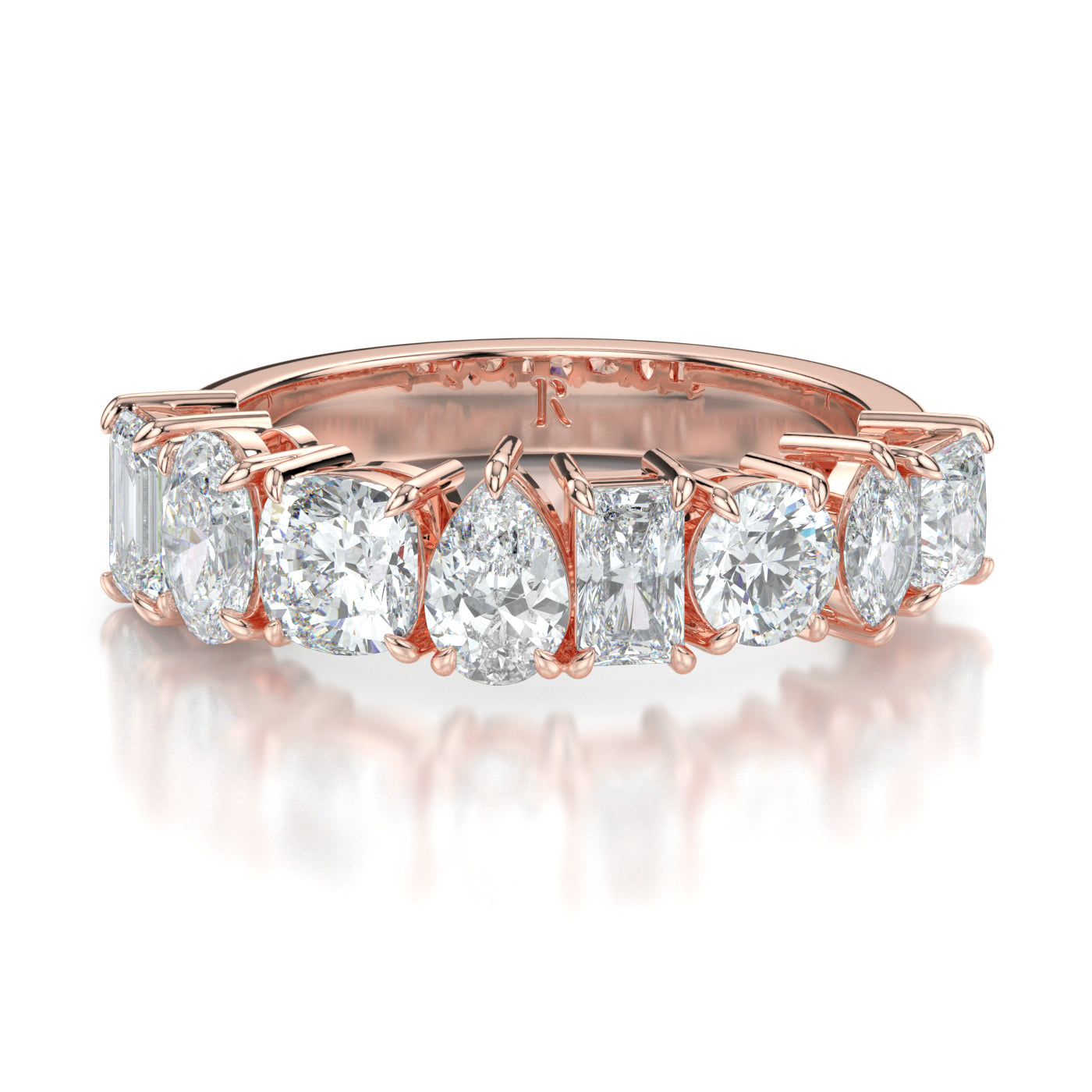 Asscher Half Eternity Regal - Hatton Garden Jewellers