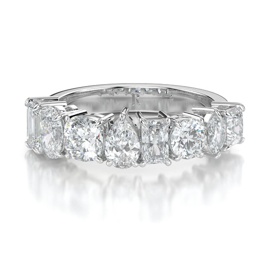 Asscher Half Eternity Regal - Hatton Garden Jewellers