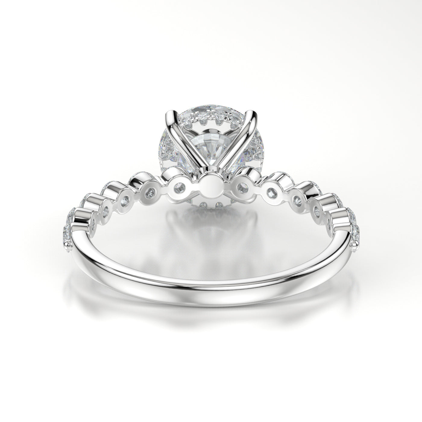 Iris Platinum Round Back