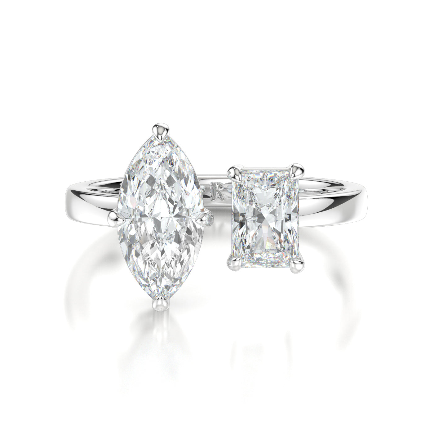 Kelly Platinum Marquise Front