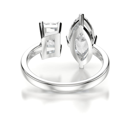 Kelly Platinum Marquise Back