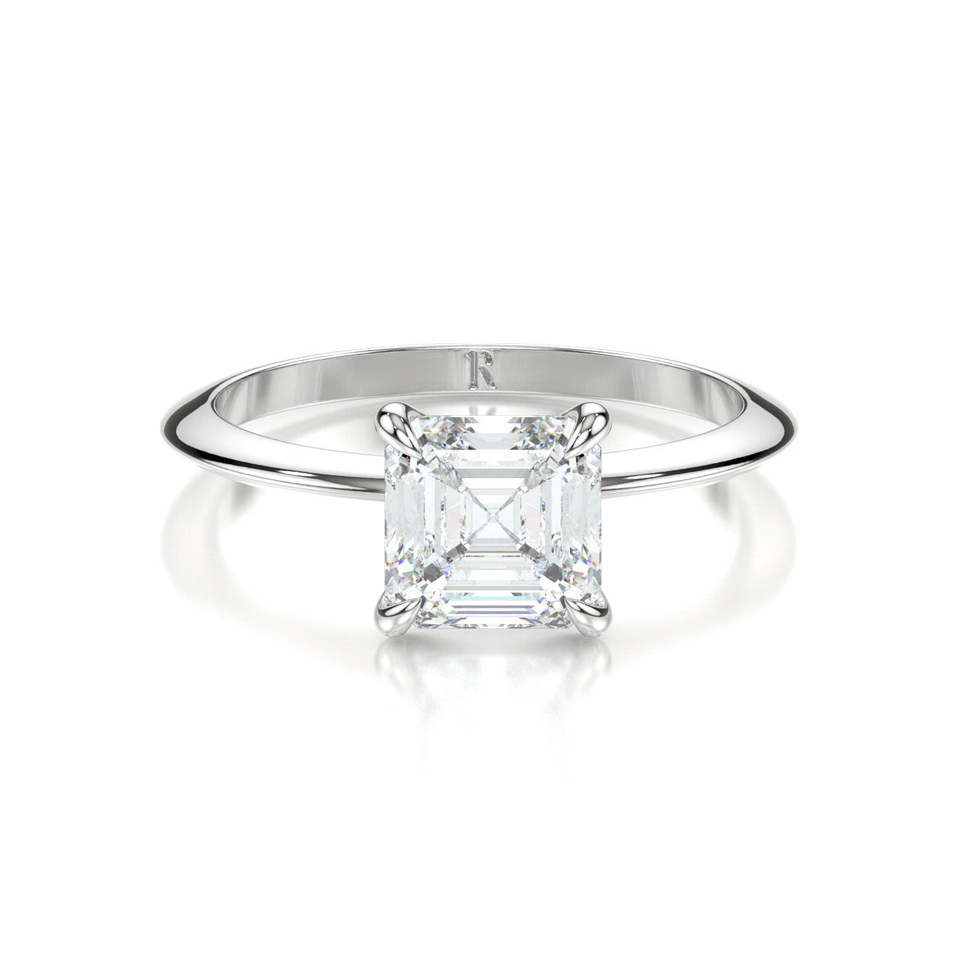 Louise Platinum Asscher Front