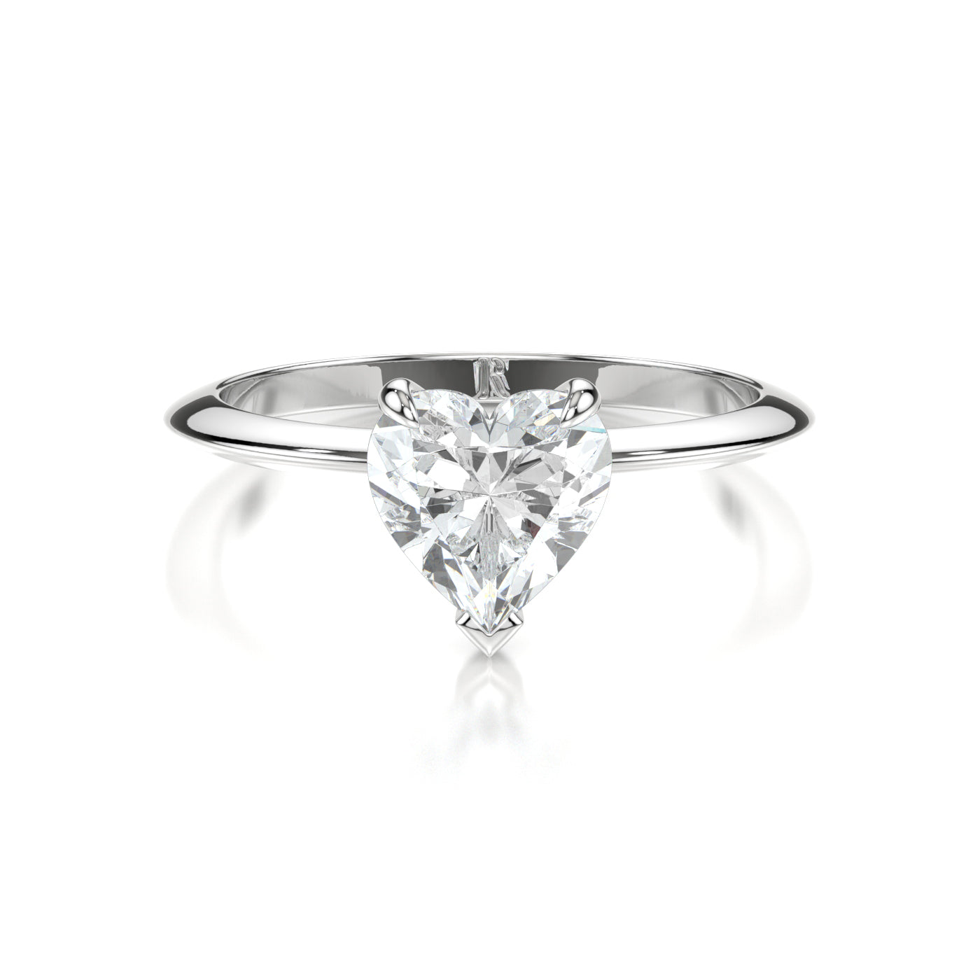 Louise Platinum Heart Front