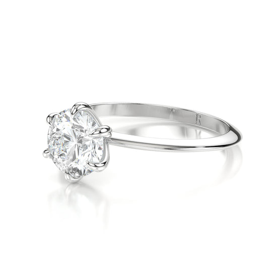 Louise Platinum Round Side