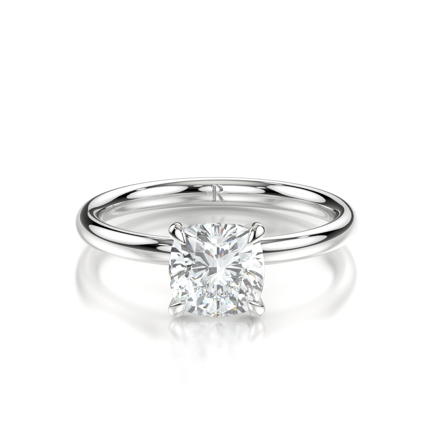 Louvre White Gold Cushion Front