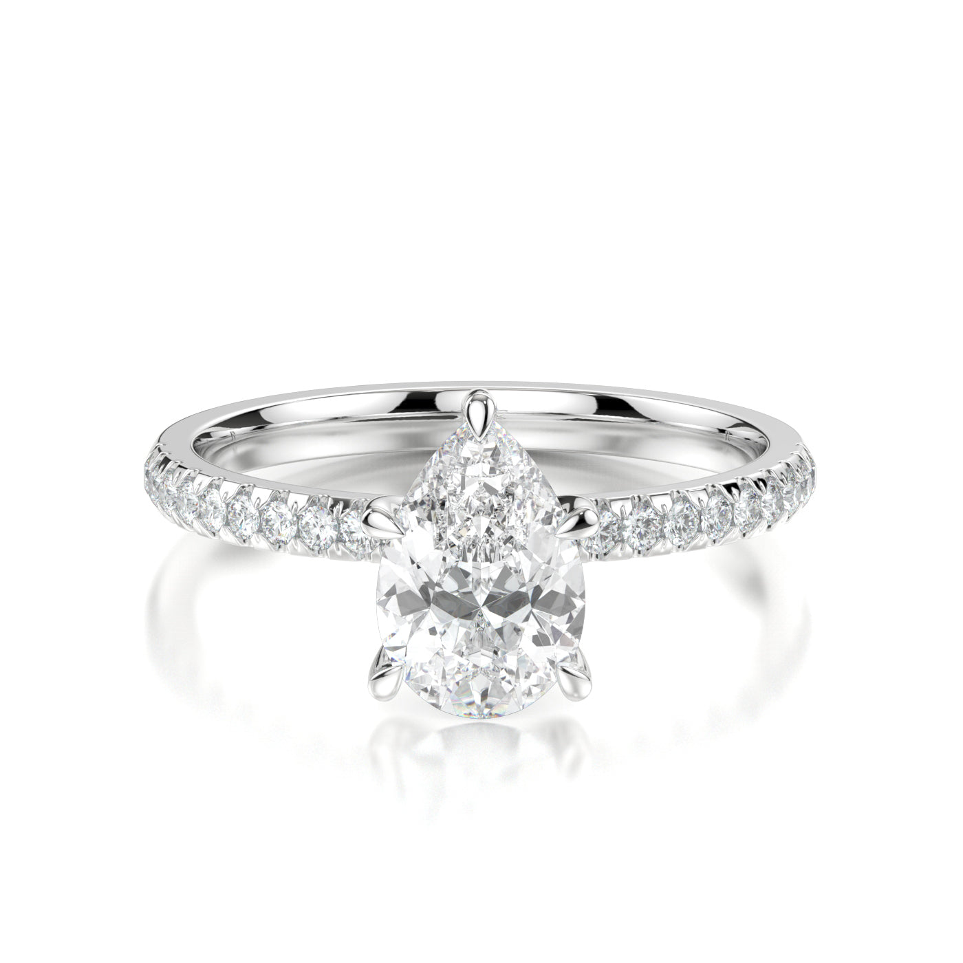 Odile Platinum Pear Front
