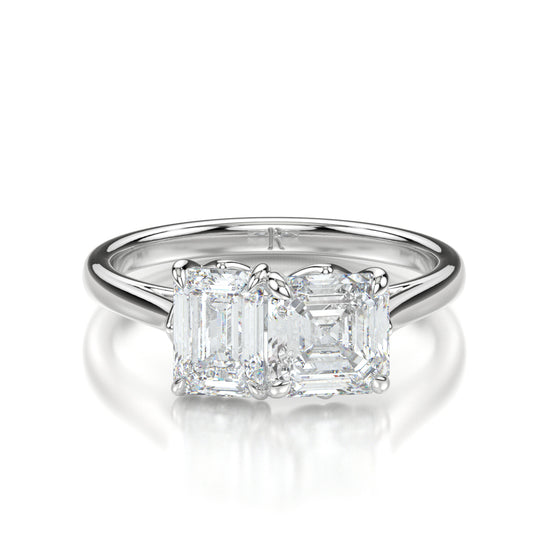 Ornella Platinum Asscher Front