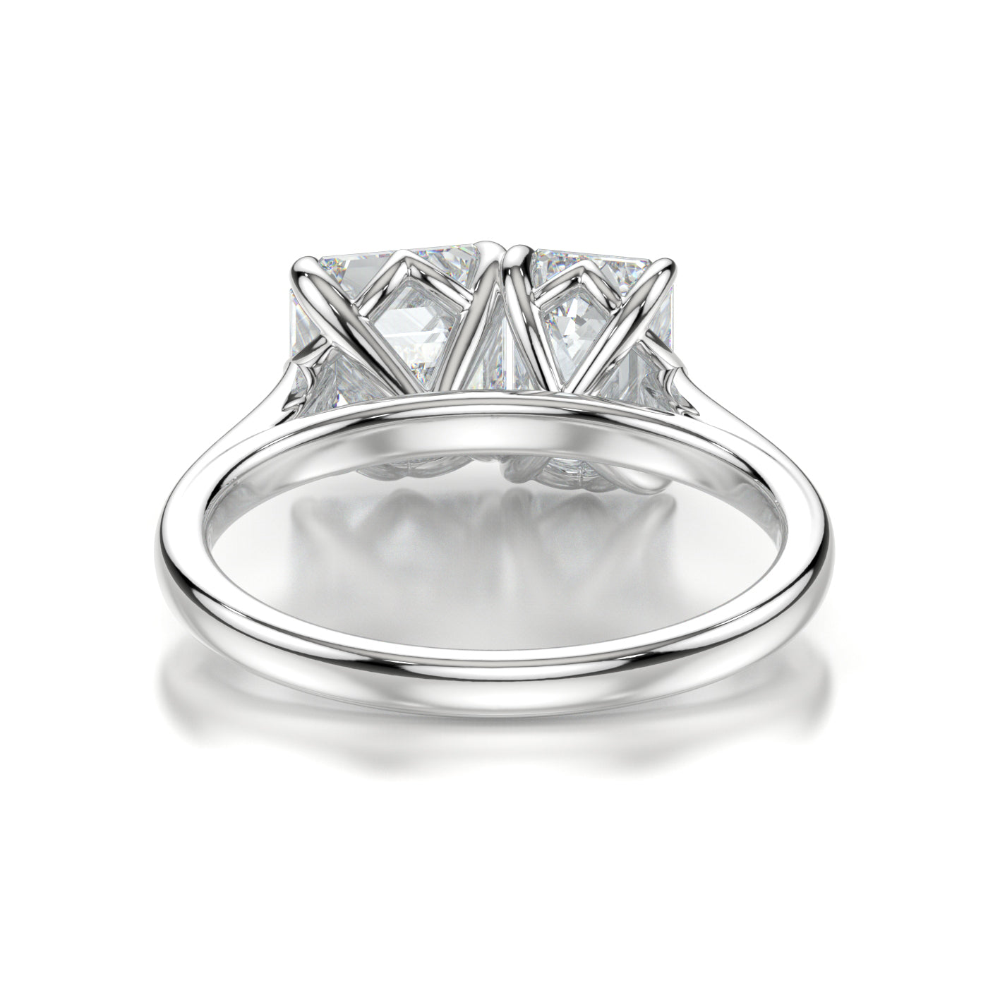 Ornella Platinum Asscher Back