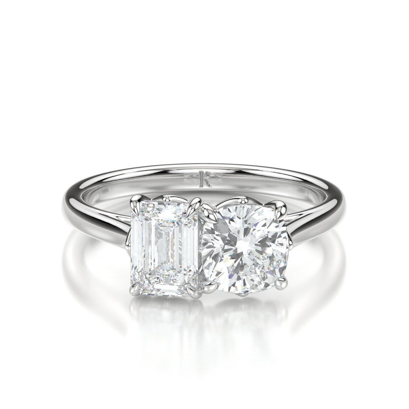 Ornella Platinum Cushion Front