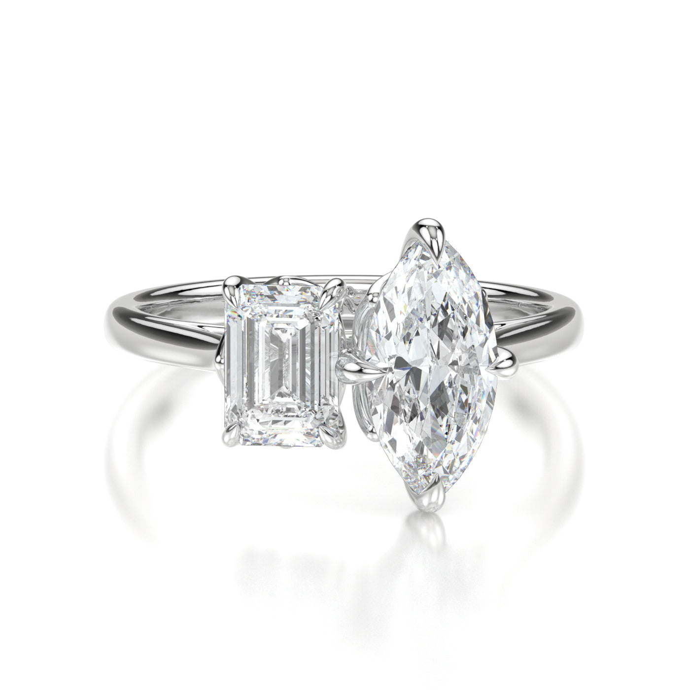 Ornella Platinum Marquise Front