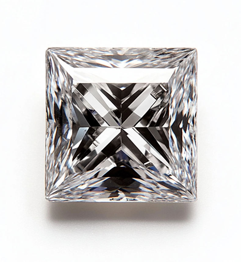 Square-cut diamond