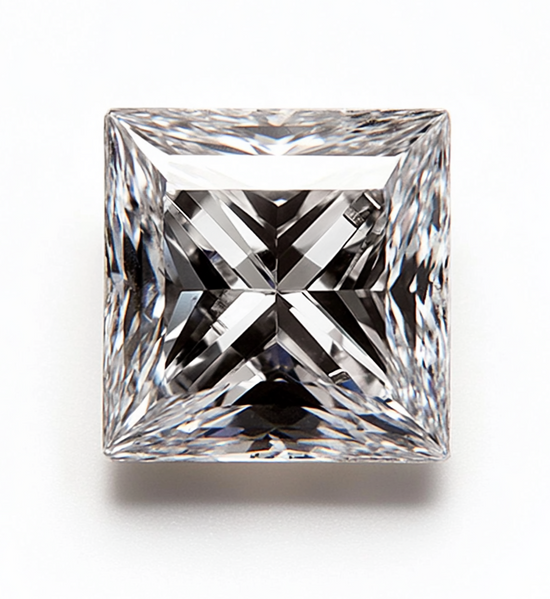 Square-cut diamond