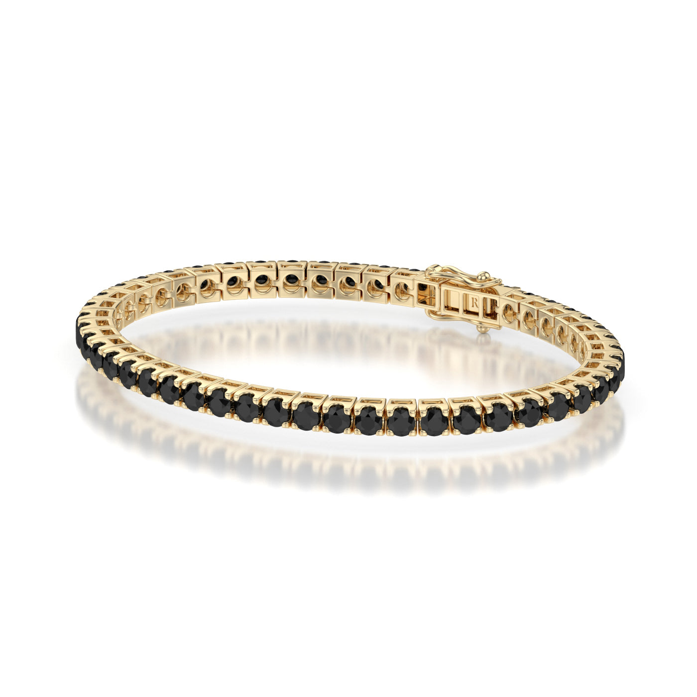 Black Diamond Tennis Bracelet Regal