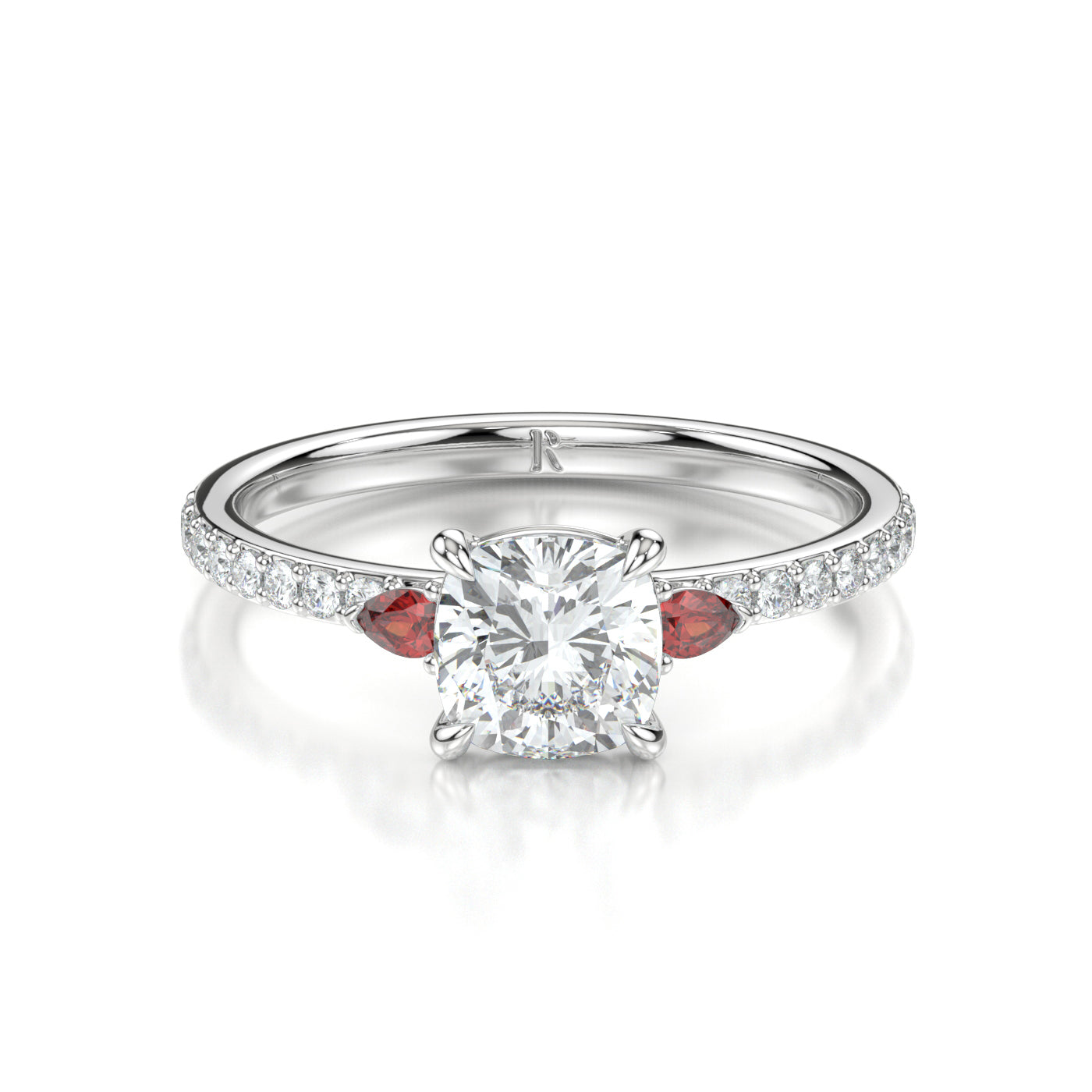 Rosamund Platinum Cushion Front