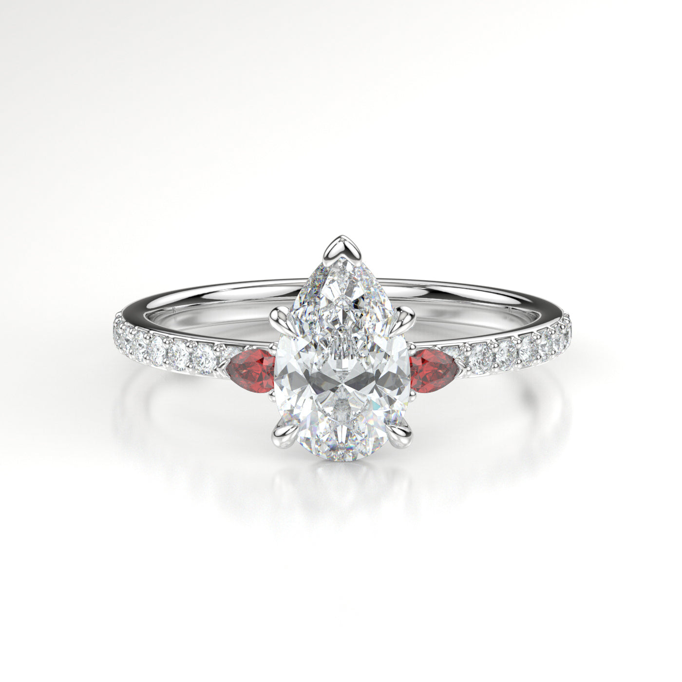 Rosamund Platinum Pear Front
