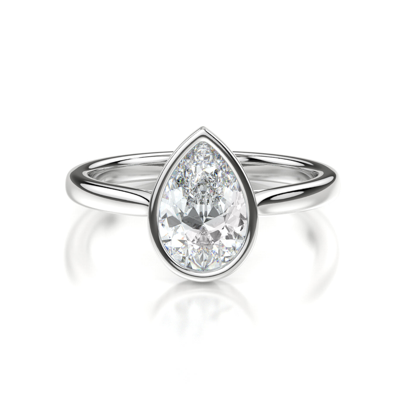 Roxanne Platinum Pear Front