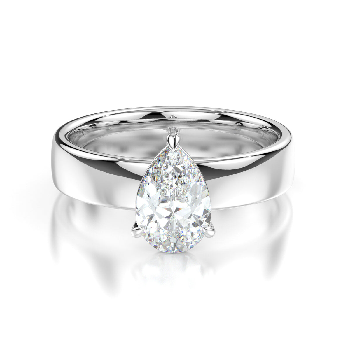 Seraphina Platinum Pear Front