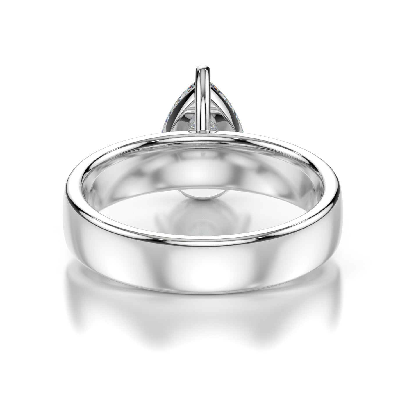 Seraphina White Gold Pear Back