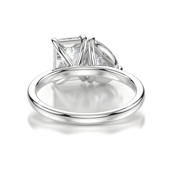 Sofia White Gold Emerald Back