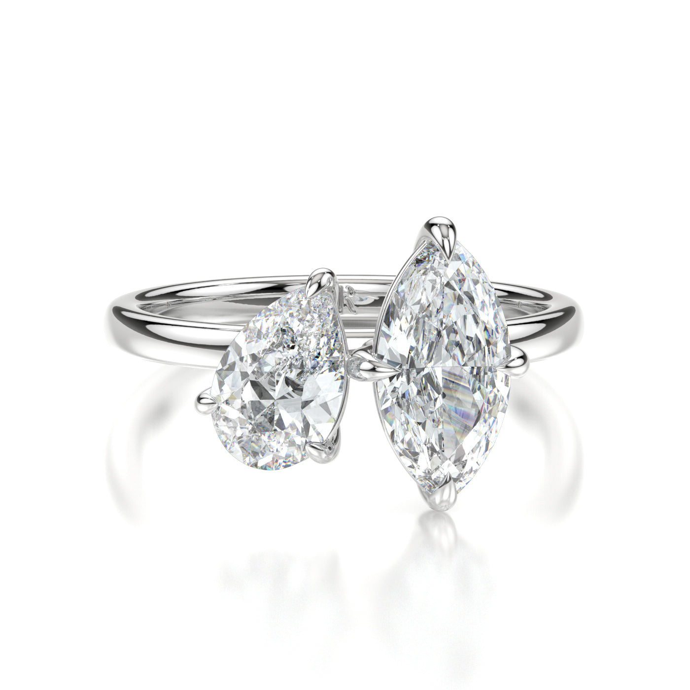 Sofia Platinum Marquise Front