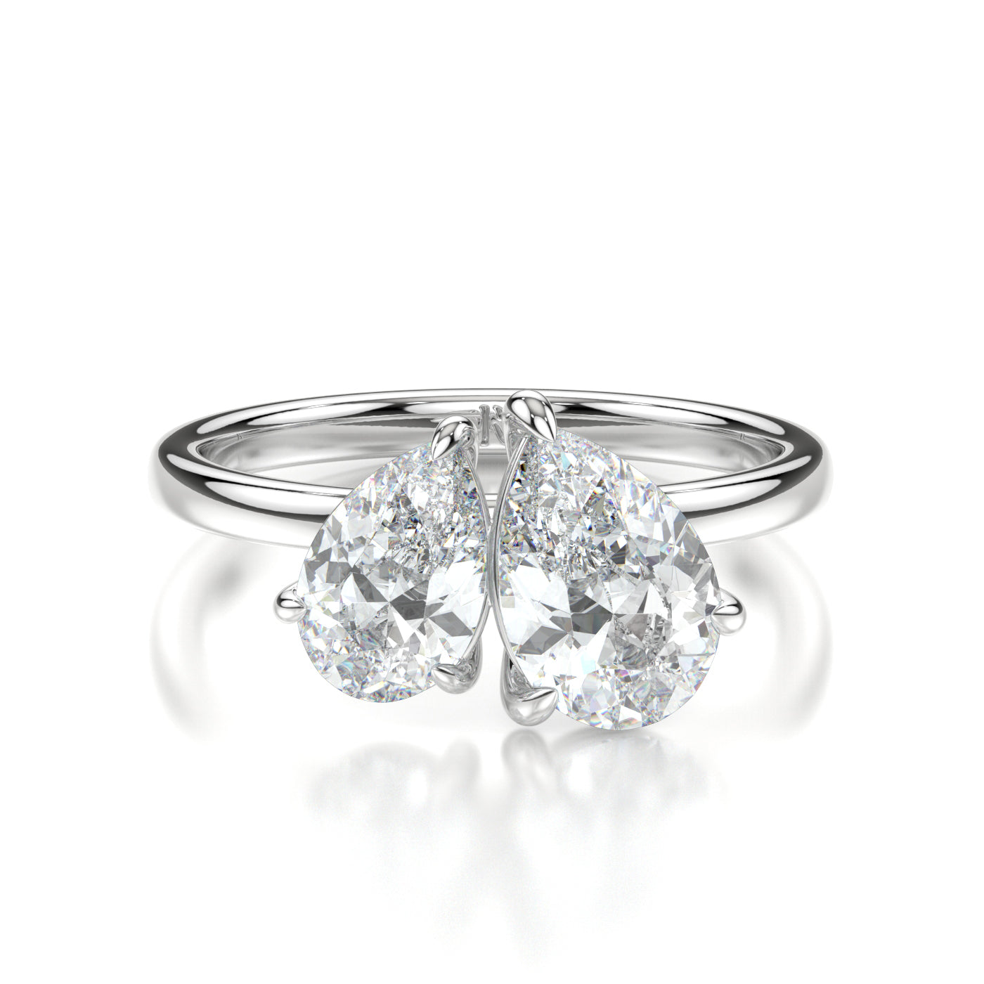 Sofia Platinum Pear Front
