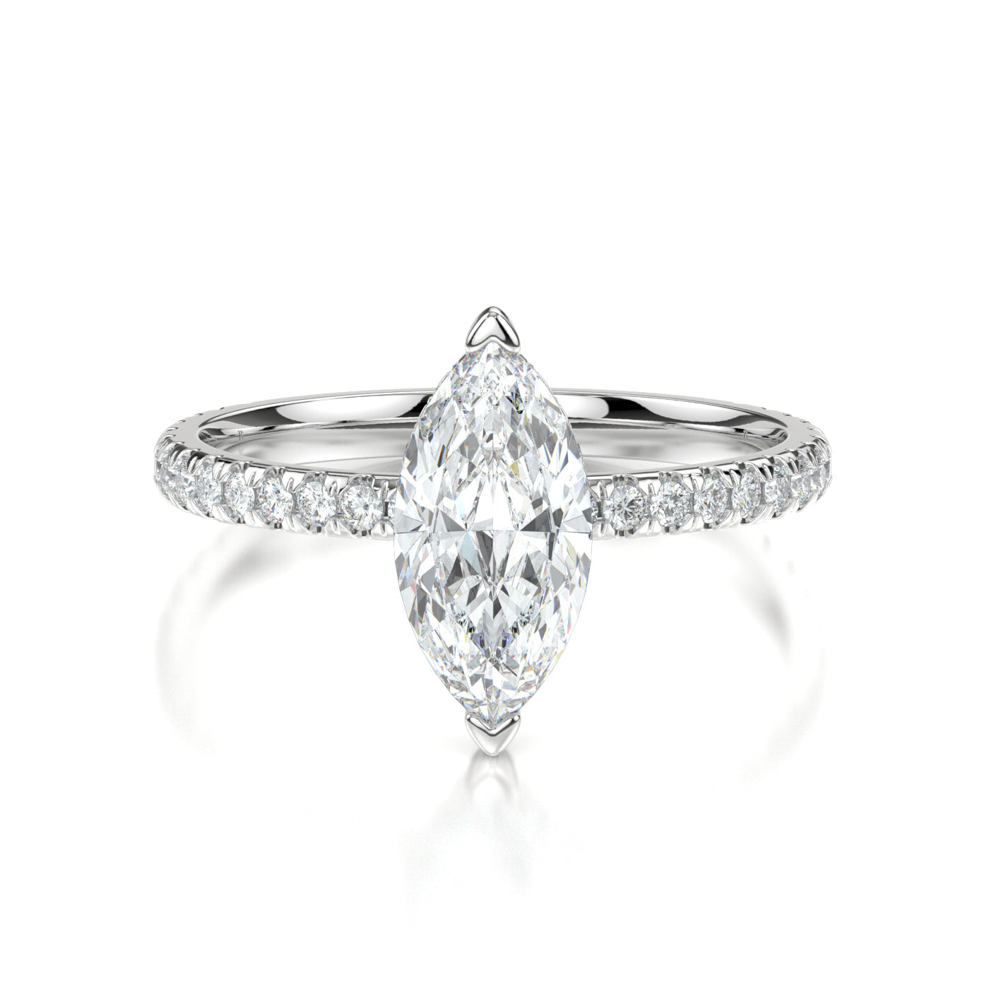 Summer White Gold Marquise Front