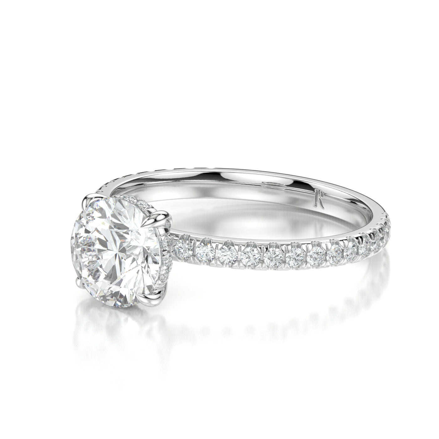 Summer White Gold Round Side