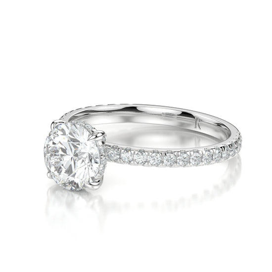 Summer White Gold Round Side