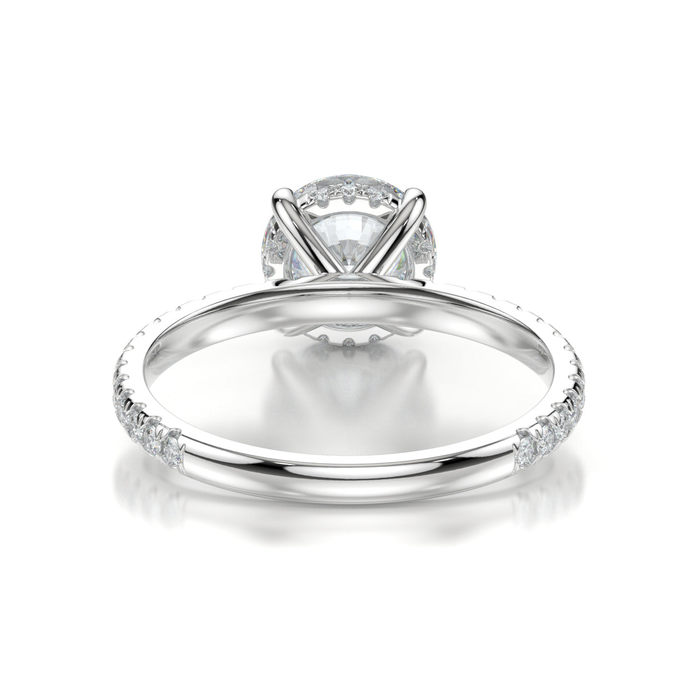 Summer White Gold Round Back