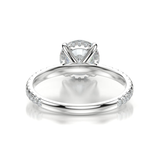 Summer White Gold Round Back