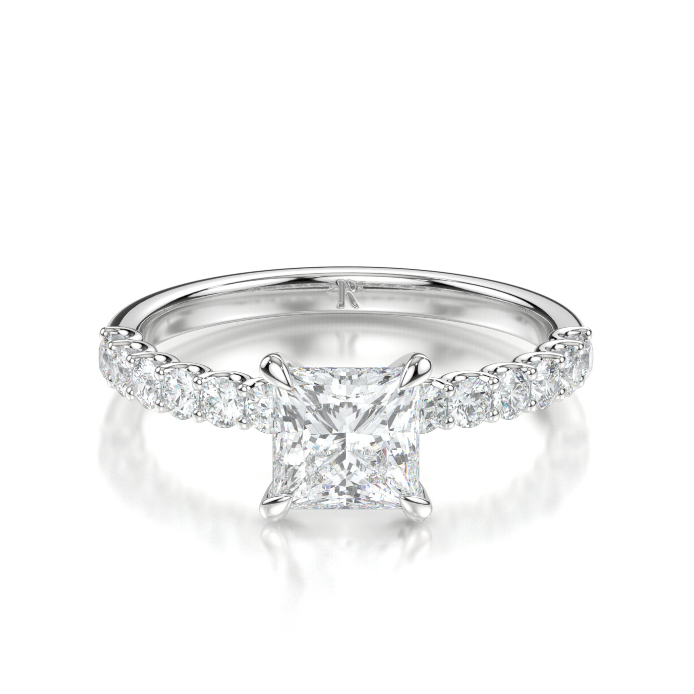 Sylvie White Gold Princess Front