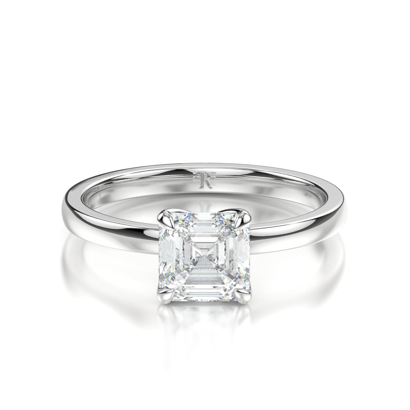 Taya Platinum Asscher Front