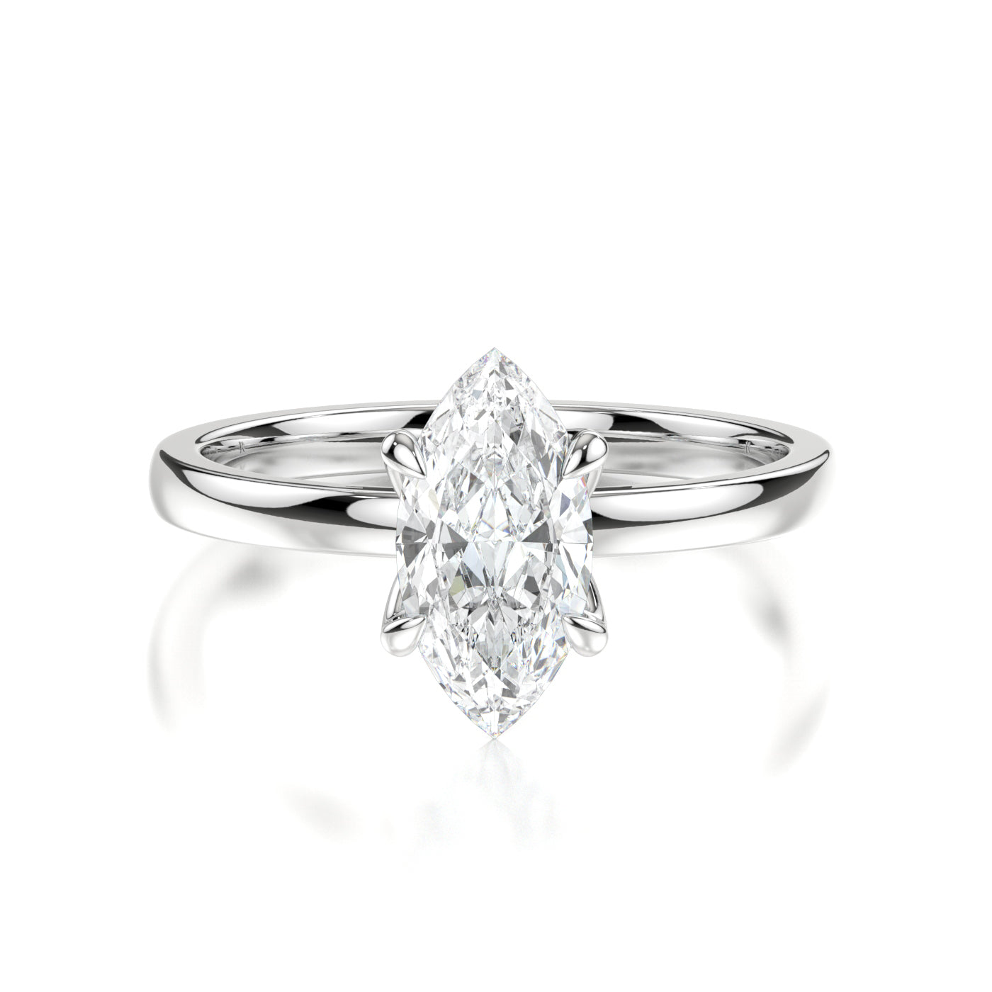Taya Platinum Marquise Front