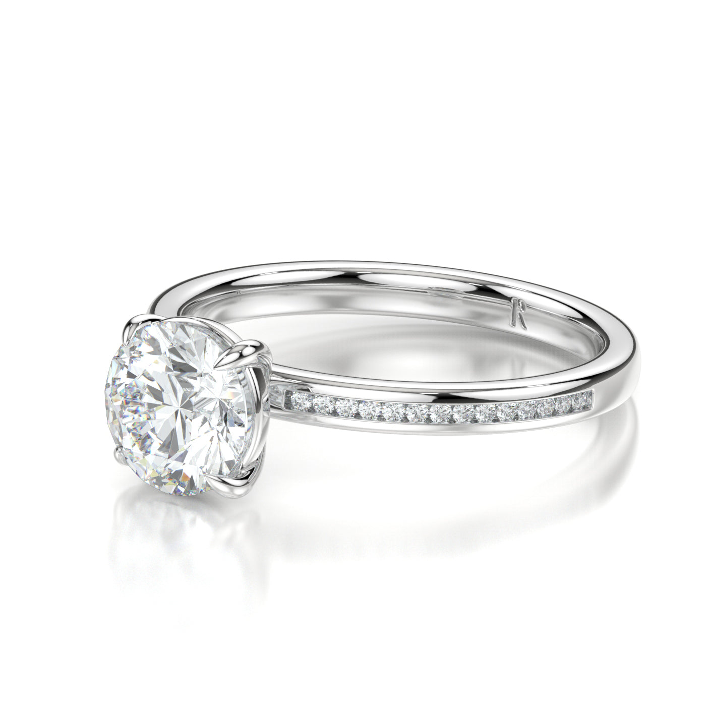 Theodora Platinum Round Side