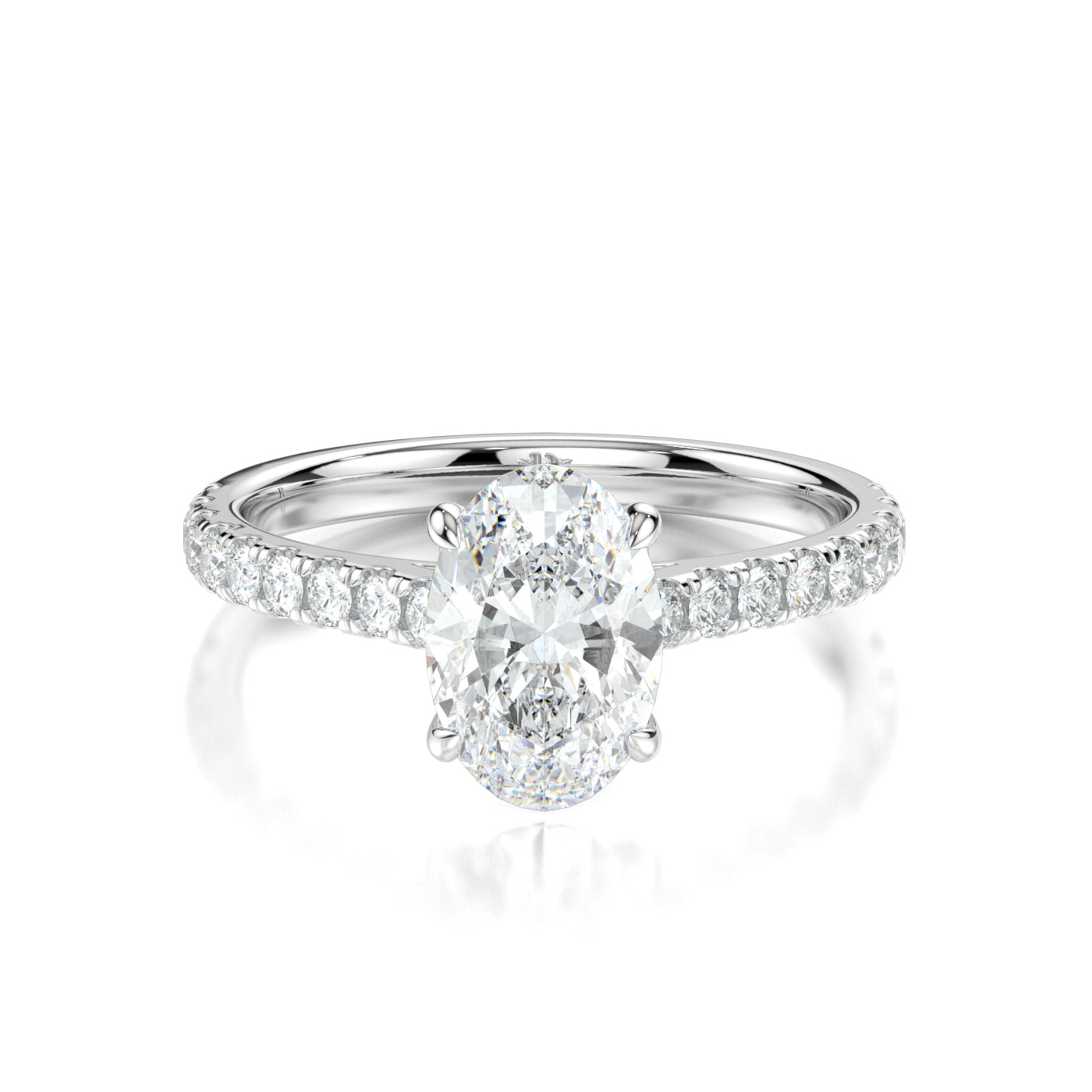 Valerie Platinum Oval Front