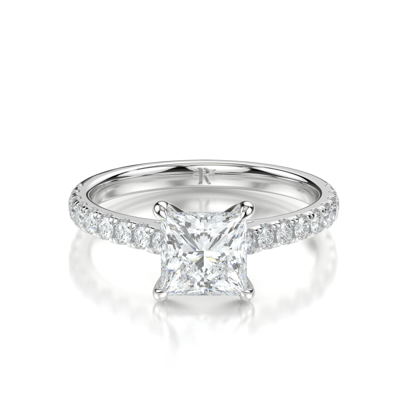Sylvie White Gold Princess Front