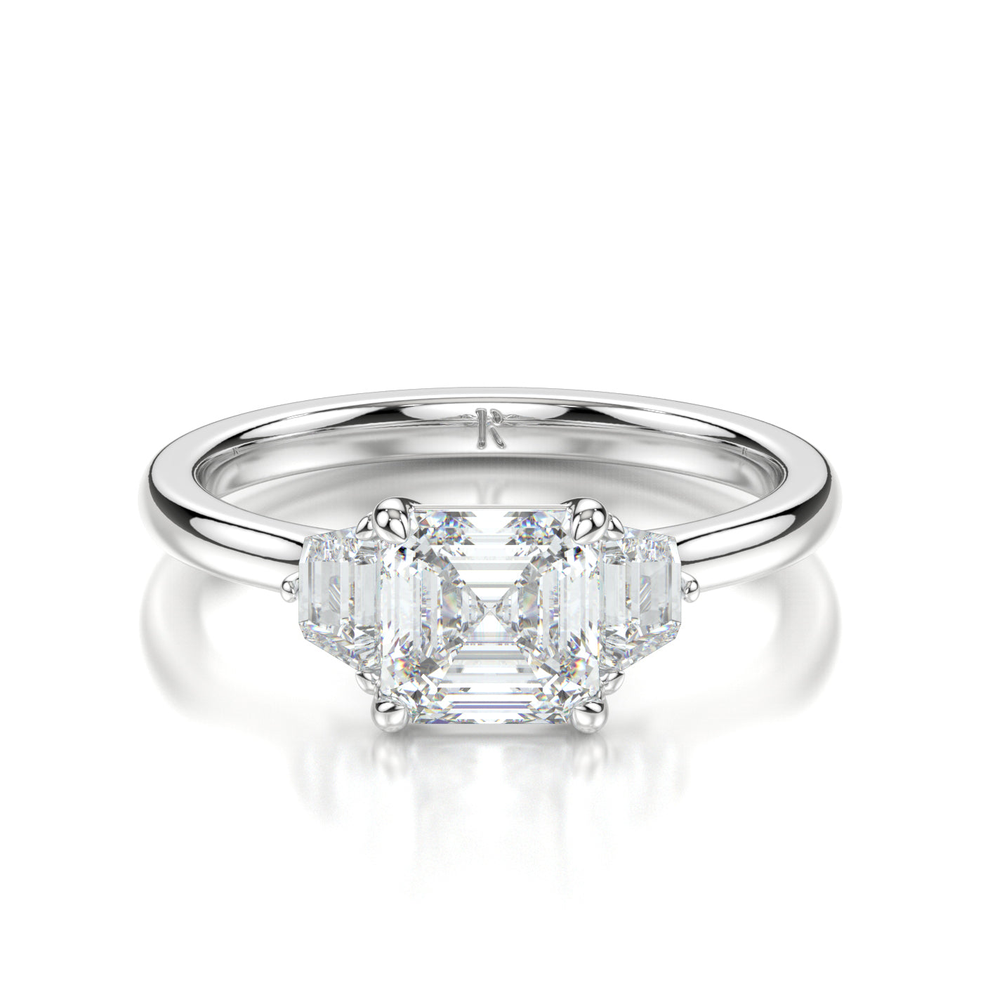 Venice Platinum Asscher Front