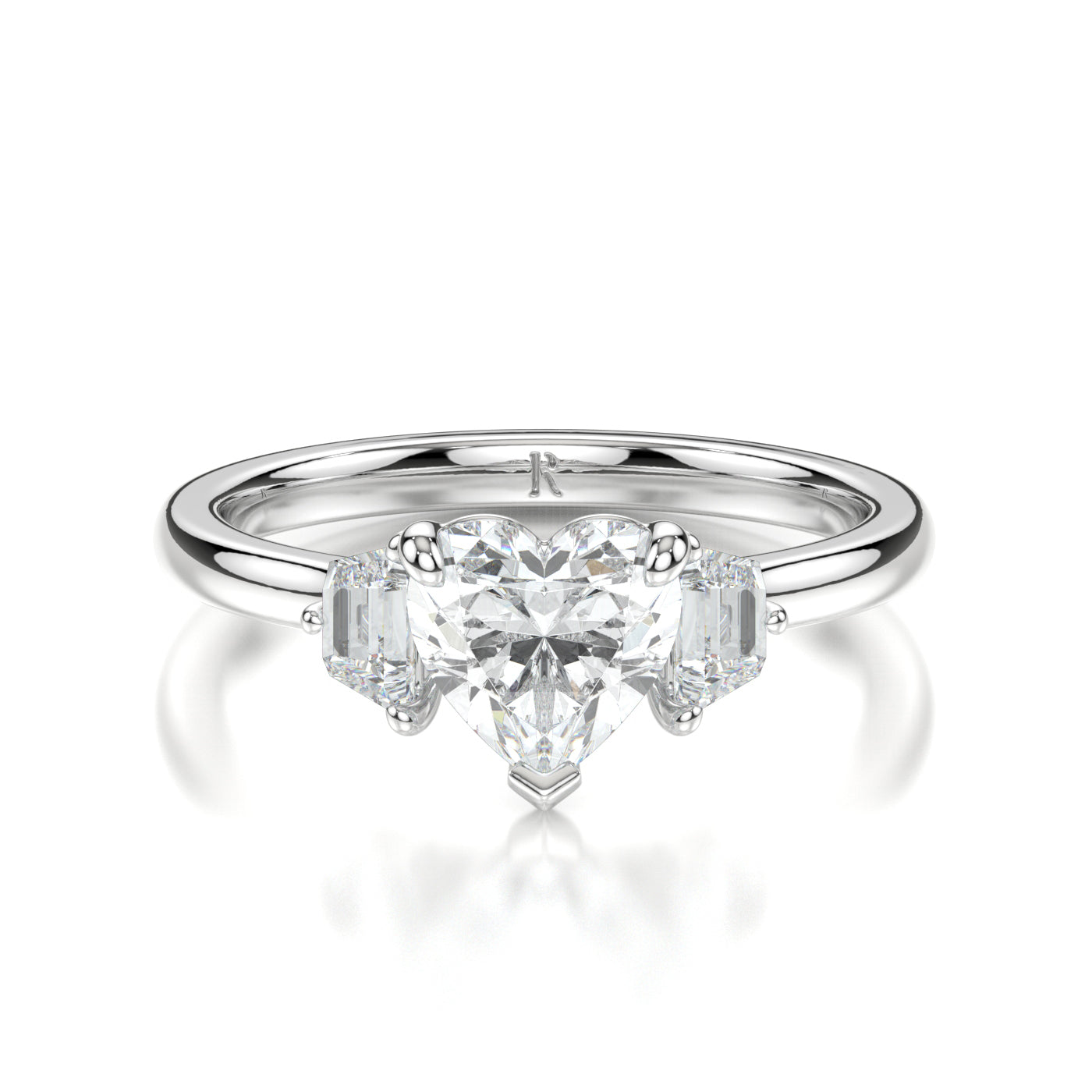 Venice Platinum Heart Front