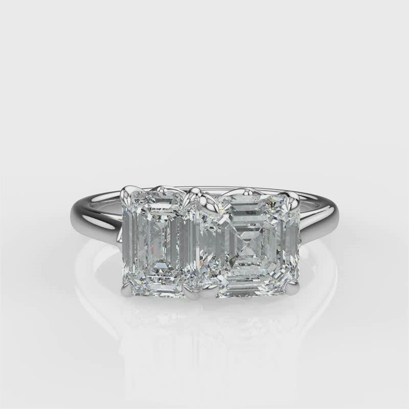 Load and play video in Gallery viewer, Ornella Platinum Asscher Video
