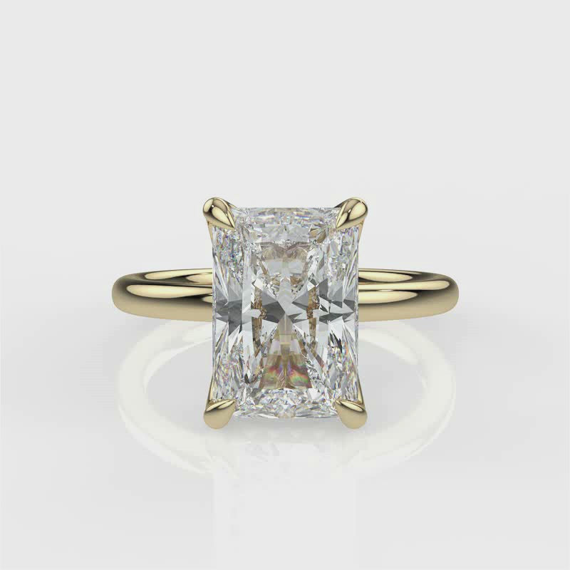Load and play video in Gallery viewer, Nancy Radiant cut diamond ring
