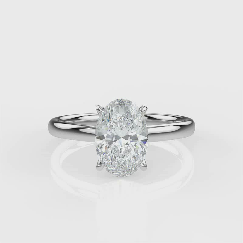 Load and play video in Gallery viewer, Taylor White Gold Oval Video
