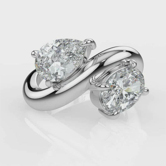 Load and play video in Gallery viewer, Daniella Platinum Pear Video
