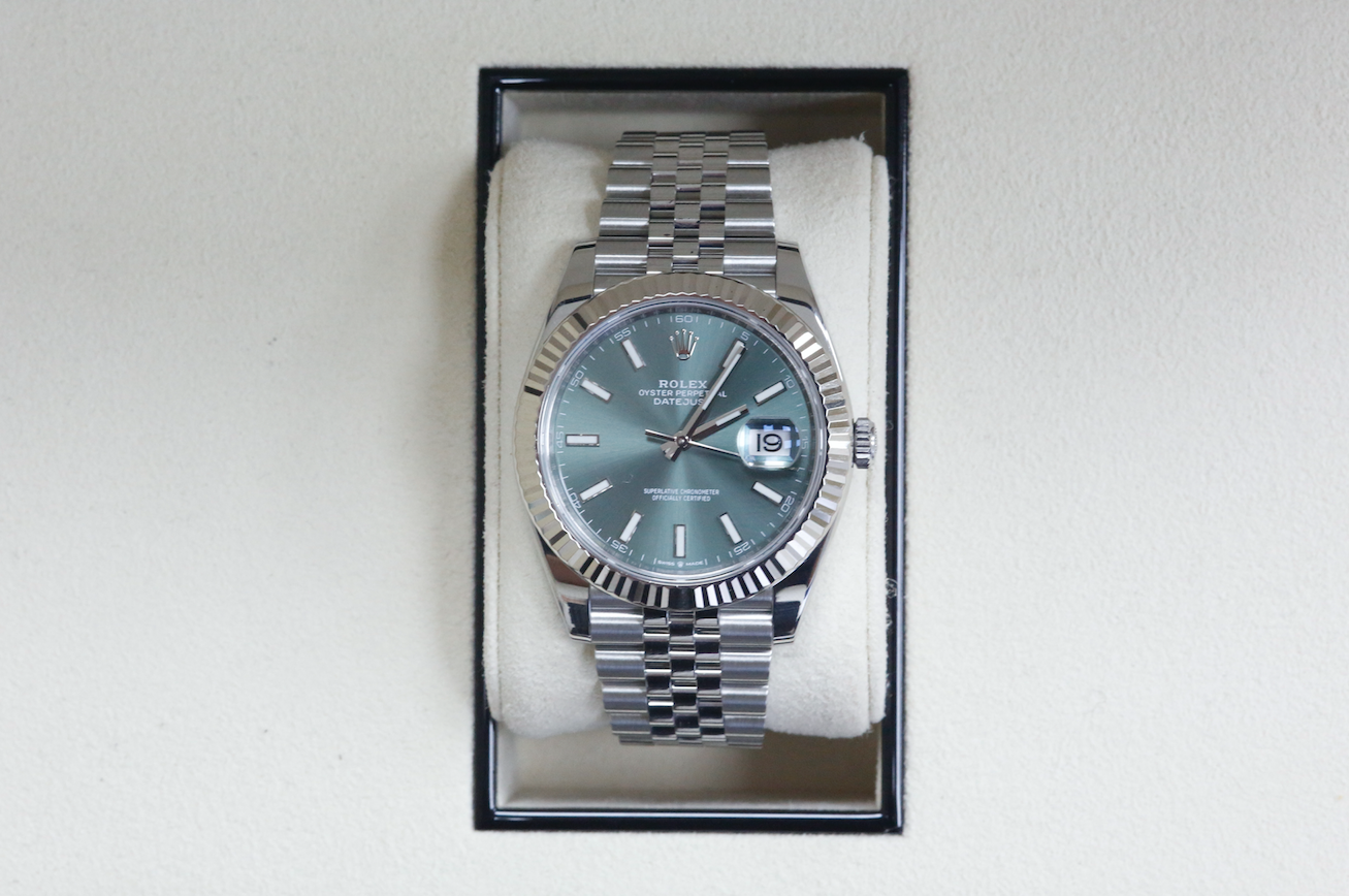 Rolex Datejust 41 Jubilee Mint Green Regal - Hatton Garden Jewellers